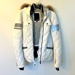 Toni Sailer ski jacket with Fox Fur Hood size 40